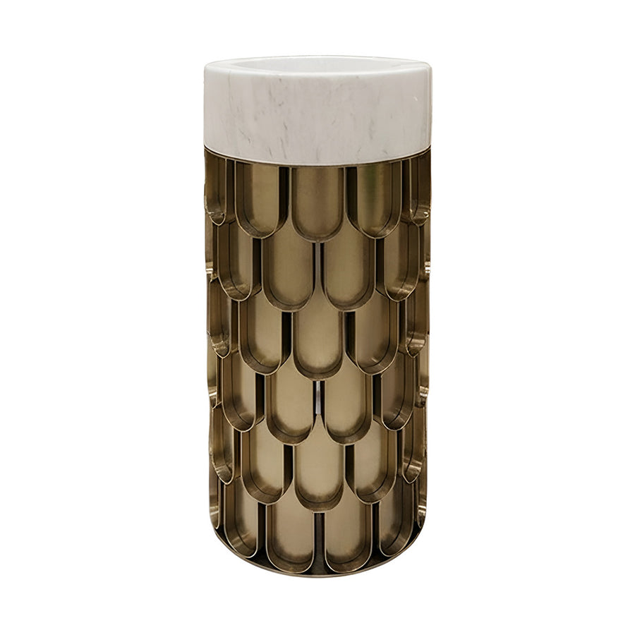 JOR Decorative Wash Basin Gold × White