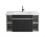 Beroia Furniture Unit with Washbasin 80×46 cm Grey pesaro