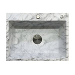 Drop Marble Kitchen Sink 49×39 cm White