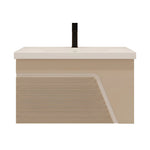 Beroia Furniture Unit with Washbasin 80×40 cm Latte