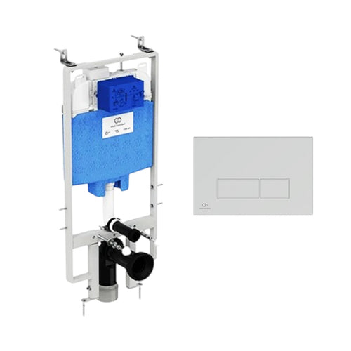 Ideal Standard Process Chassis Concealed Flush Tank with Flush Plate Chrome