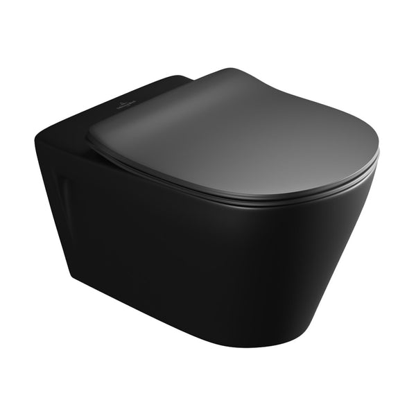 Villeroy & Boch SubWay Wall-Mounted Toilet Matt Black