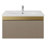 Beroia Furniture Unit with Washbasin 80×40 cm Gold