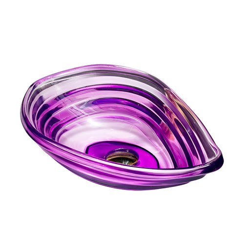 Drop Decorative Oval Glass Wash Basin