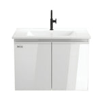 Beroia Furniture Unit with Washbasin 60×46 cm Brown White