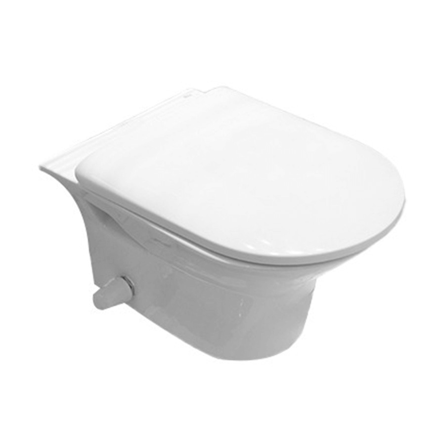 Roca Aris Wall-Mounted Toilet Seat White