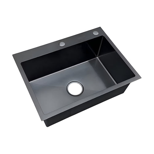 Drop Kitchen Sink 49×39 cm Black