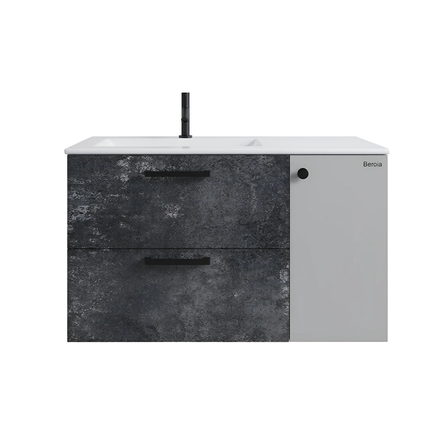 Beroia Furniture Unit with Washbasin 80×46 cm Oxide