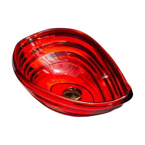Drop Decorative Oval Glass Wash Basin