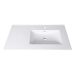 Imported Chinese white washbasin 80 cm with right-side opening