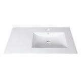 Imported Chinese white washbasin 80 cm with right-side opening