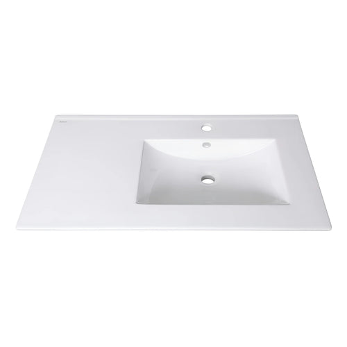 Imported Chinese white washbasin 80 cm with right-side opening