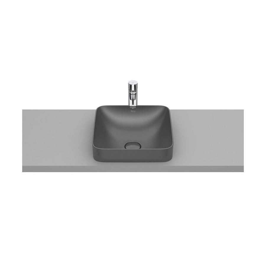 Roca Inspira In CounterTop Bathroom Basin 37x37cm Dark